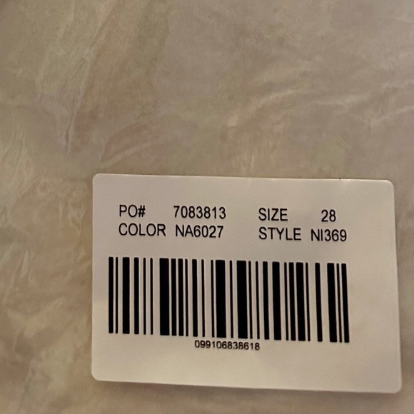 Madewell Perfect Vintage Straight Pant Faux Leather Edition Vintage Linen NWT 28 - Picture 6 of 7